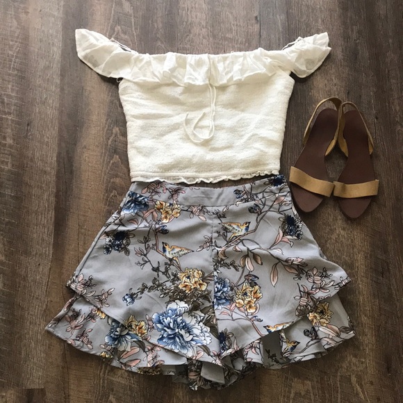 Zara summer stretch off the shoulder white top - Picture 5 of 6